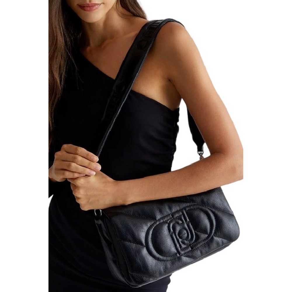 LIU JO FELCE ECS M CROSSBODY AF4137E0022 ΤΣΑΝΤΑ ΓΥΝΑΙΚΕΙΑ BLACK