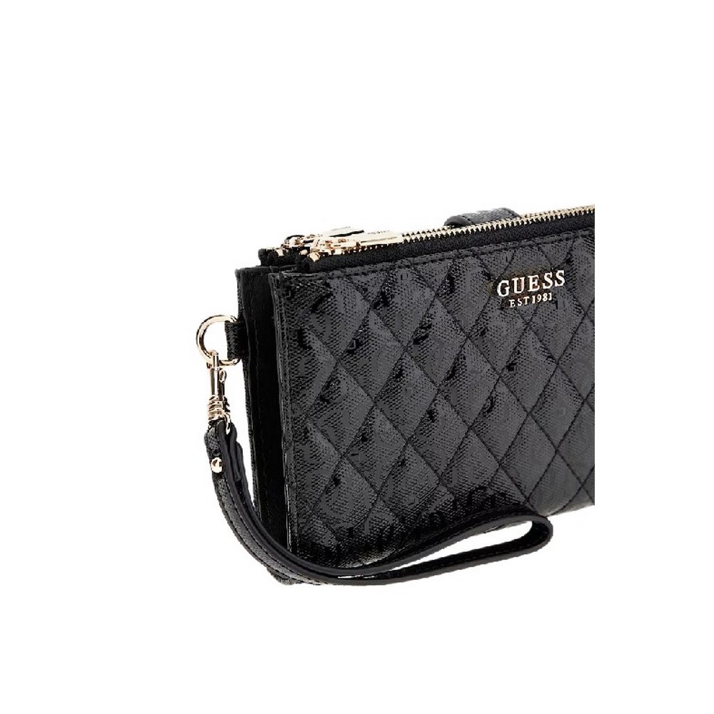 GUESS YARMILLA SLG DBL ZIP ORGANIZER ΠΟΡΤΟΦΟΛΙ ΓΥΝΑΙΚΕΙΟ BLACK