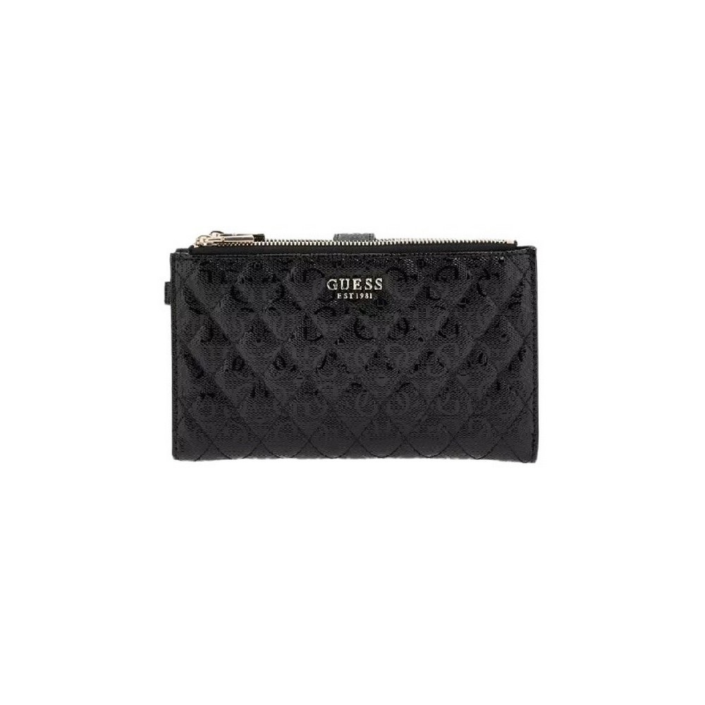 GUESS YARMILLA SLG DBL ZIP ORGANIZER ΠΟΡΤΟΦΟΛΙ ΓΥΝΑΙΚΕΙΟ BLACK