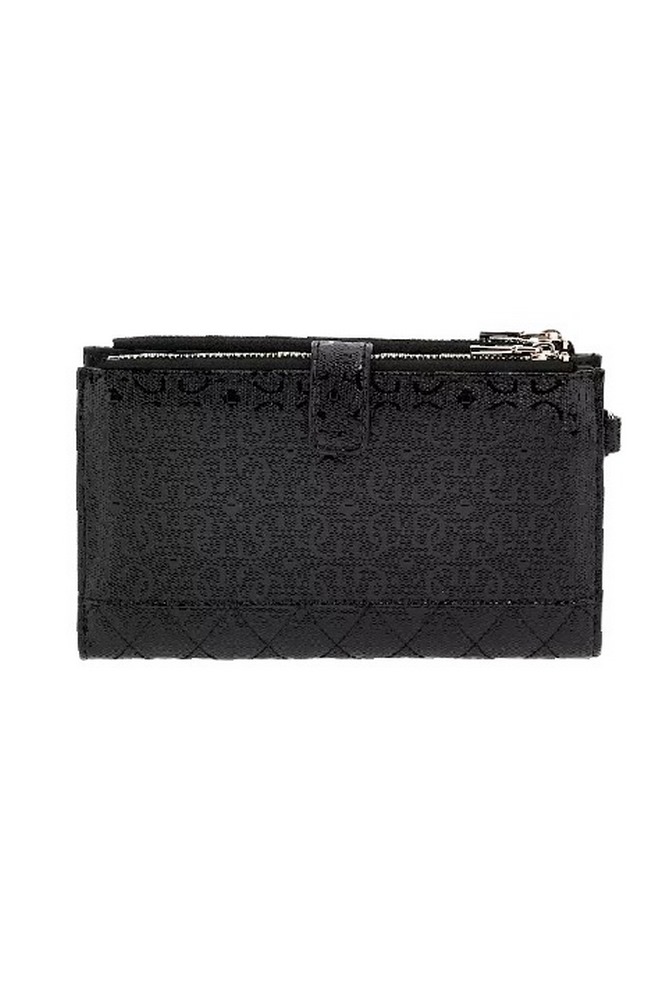 GUESS YARMILLA SLG DBL ZIP ORGANIZER ΠΟΡΤΟΦΟΛΙ ΓΥΝΑΙΚΕΙΟ BLACK