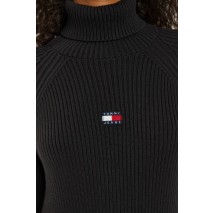 TOMMY HILFIGER MOCKNECK BADGE SWEATER DRESS ΦΟΡΕΜΑ ΓΥΝΑΙΚΕΙΟ BLACK