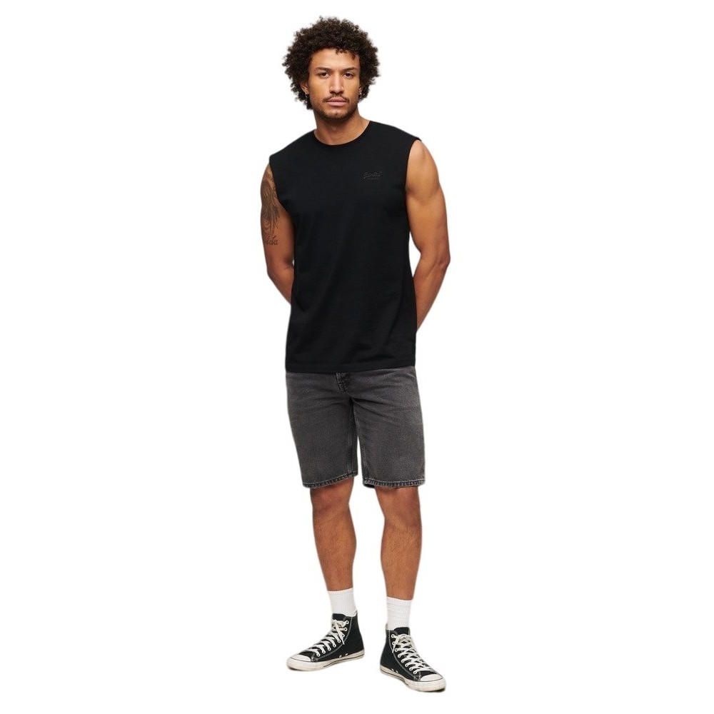 SUPERDRY ESSENTIAL LOGO TANK UB ΜΠΛΟΥΖΑ ΑΝΔΡΙΚΗ BLACK