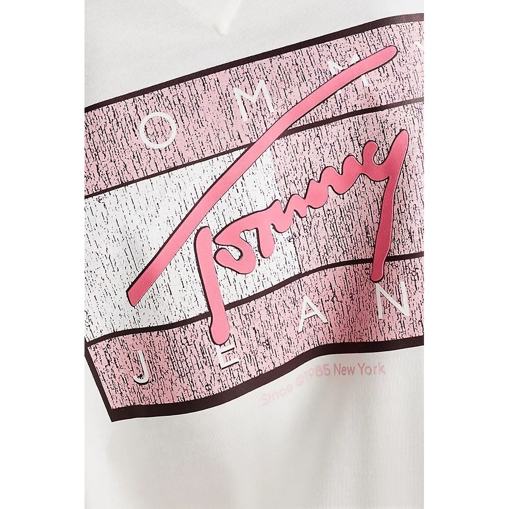 TOMMY JEANS REG RWB FLAG TEE EXT T-SHIRT ΜΠΛΟΥΖΑ ΑΝΔΡΙΚΗ WHITE