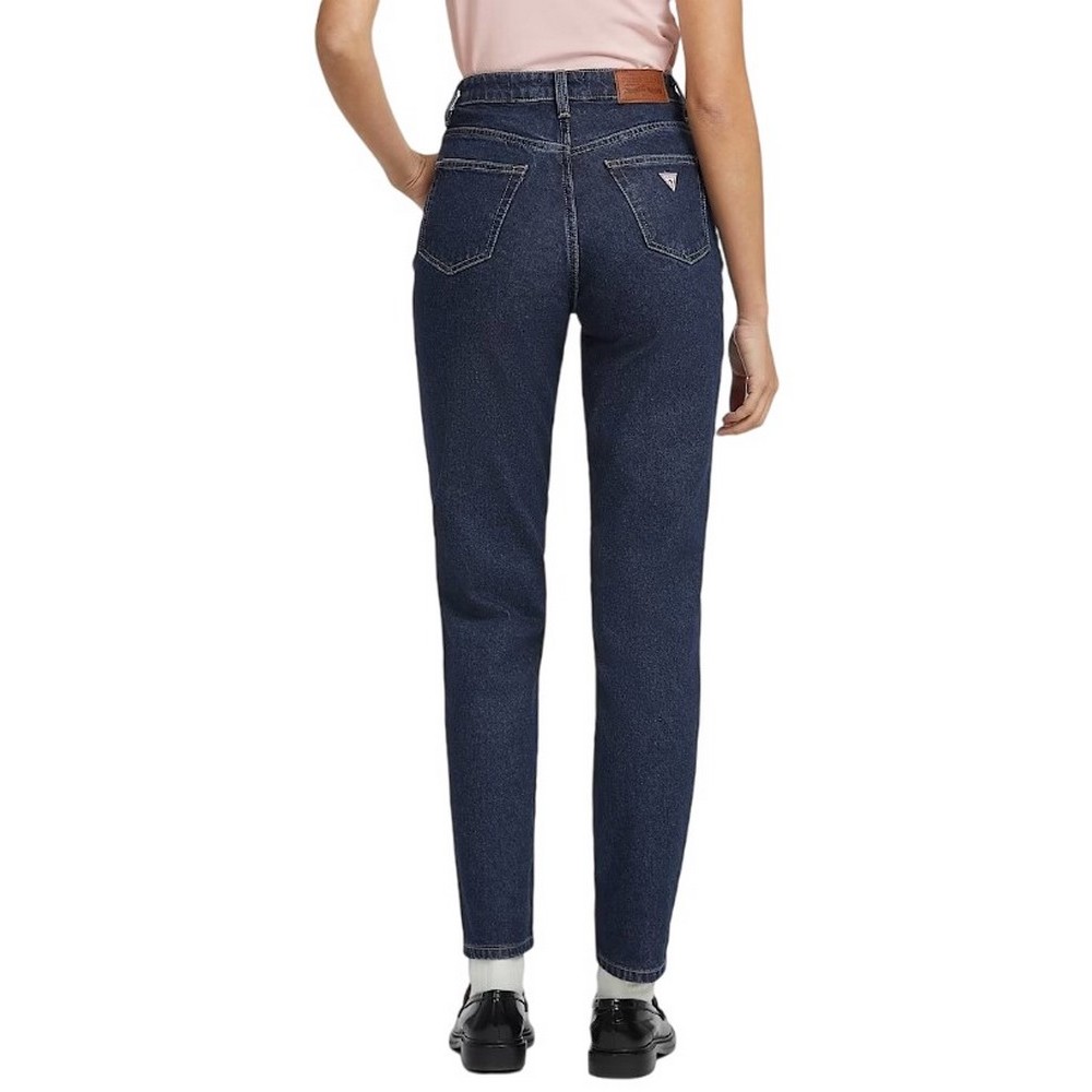 GUESS JEANS G06 MOM ΠΑΝΤΕΛΟΝΙ ΓΥΝΑΙΚΕΙΟ BLUΕ DENIM