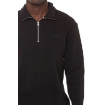 SUPERDRY D1 OVIN ESSENTIAL LOGO HENLEY ΦΟΥΤΕΡ ΜΠΛΟΥΖΑ ΑΝΔΡΙΚΗ BLACK