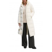 CALVIN KLEIN JEANS SOFT TOUCH LONG FITTED PUFFER ΜΠΟΥΦΑ Ν ΓΥΝΑΙΚΕΙΟ IVORY