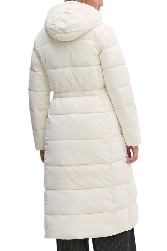 CALVIN KLEIN JEANS SOFT TOUCH LONG FITTED PUFFER ΜΠΟΥΦΑ Ν ΓΥΝΑΙΚΕΙΟ IVORY