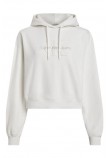 CALVIN KLEIN JEANS CHENILLE MONOLOGO HOODIE ΜΠΛΟΥΖΑ ΦΟΥΤΕΡ ΓΥΝΑΙΚΕΙΑ IVORY