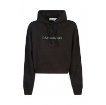 CALVIN KLEIN JEANS CHENILLE MONOLOGO HOODIE ΜΠΛΟΥΖΑ ΦΟΥΤΕΡ ΓΥΝΑΙΚΕΙΑ BLACK