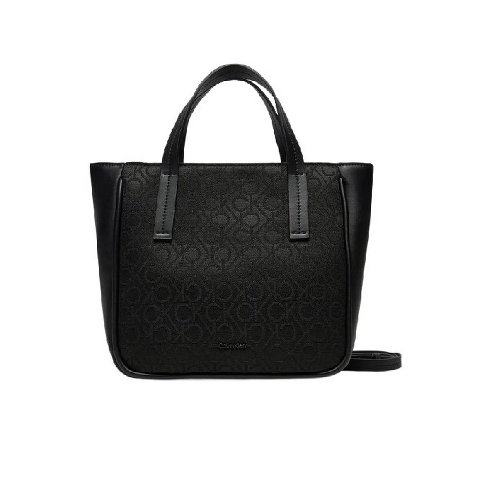 CALVIN KLEIN REFINE SMALL TOTE_JCQ ΤΣΑΝΤΑ ΓΥΝΑΙΚΕΙΑ BLACK