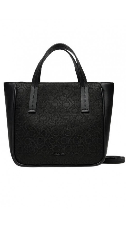 CALVIN KLEIN REFINE SMALL TOTE_JCQ ΤΣΑΝΤΑ ΓΥΝΑΙΚΕΙΑ BLACK