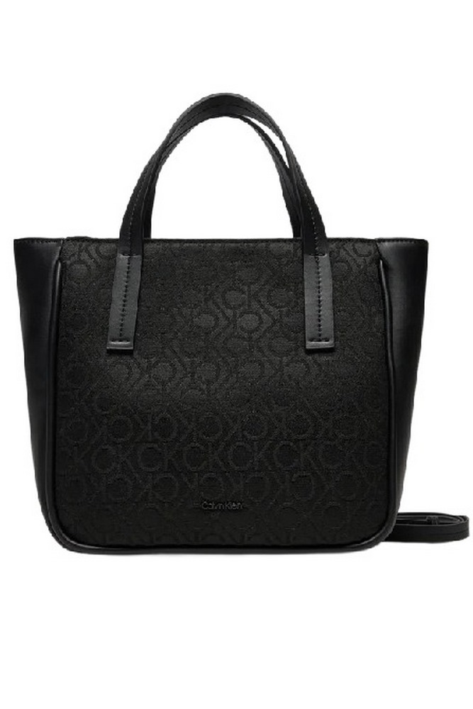 CALVIN KLEIN REFINE SMALL TOTE_JCQ ΤΣΑΝΤΑ ΓΥΝΑΙΚΕΙΑ BLACK