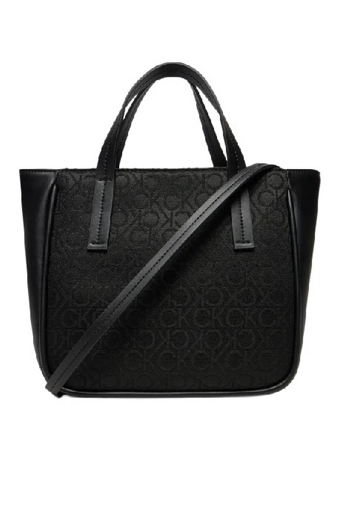 CALVIN KLEIN REFINE SMALL TOTE_JCQ ΤΣΑΝΤΑ ΓΥΝΑΙΚΕΙΑ BLACK