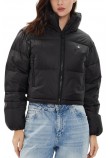 CALVIN KLEIN JEANS DOWN CROPPED PUFFER ΜΠΟΥΦΑΝ ΓΥΝΑΙΚΕΙΟ BLACK