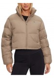 CALVIN KLEIN JEANS DOWN CROPPED PUFFER ΜΠΟΥΦΑΝ ΓΥΝΑΙΚΕΙΟ BRINDLE