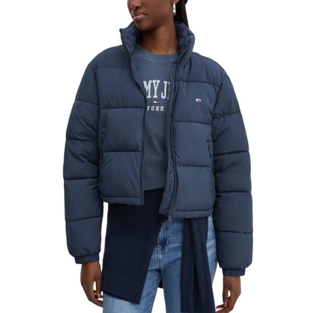 TOMMY HILFIGER CRP ESSENTIAL PUFFER ΜΠΟΥΦΑΝ ΓΥΝΑΙΚΕΙΟ NAVY