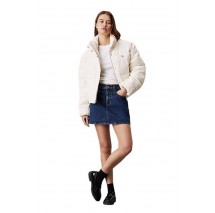 CALVIN KLEIN JEANS CORDUROY PUFFER ΜΠΟΥΦΑΝ ΓΥΝΑΙΚΕΙΟ IVORY