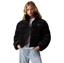 CALVIN KLEIN JEANS CORDUROY PUFFER ΜΠΟΥΦΑΝ ΓΥΝΑΙΚΕΙΟ BLACK