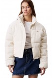 CALVIN KLEIN JEANS CORDUROY PUFFER ΜΠΟΥΦΑΝ ΓΥΝΑΙΚΕΙΟ IVORY