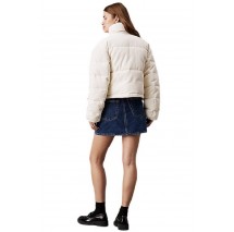 CALVIN KLEIN JEANS CORDUROY PUFFER ΜΠΟΥΦΑΝ ΓΥΝΑΙΚΕΙΟ IVORY