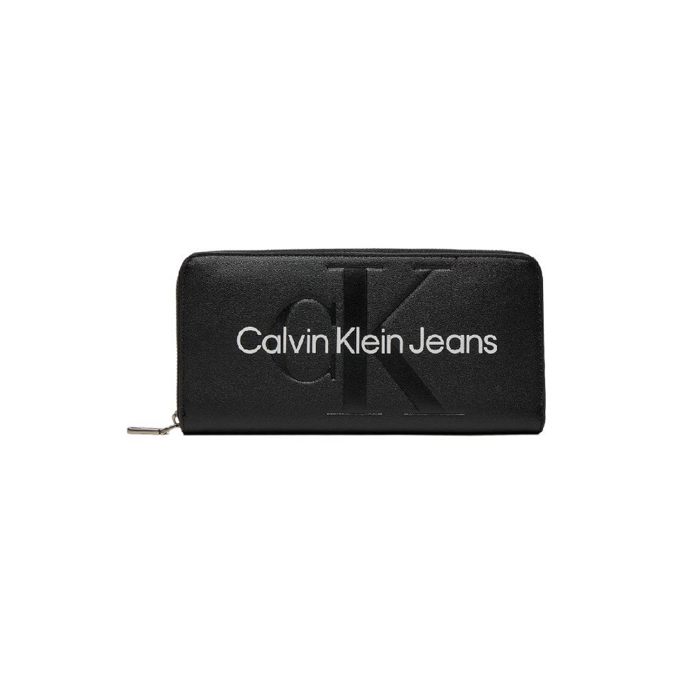 CALVIN KLEIN JEANS SCULPTED MONO WALLET ΠΟΡΤΟΦΟΛΙ ΓΥΝΑΙΚΕΙΟ BLACK