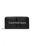 CALVIN KLEIN JEANS SCULPTED MONO WALLET ΠΟΡΤΟΦΟΛΙ ΓΥΝΑΙΚΕΙΟ BLACK