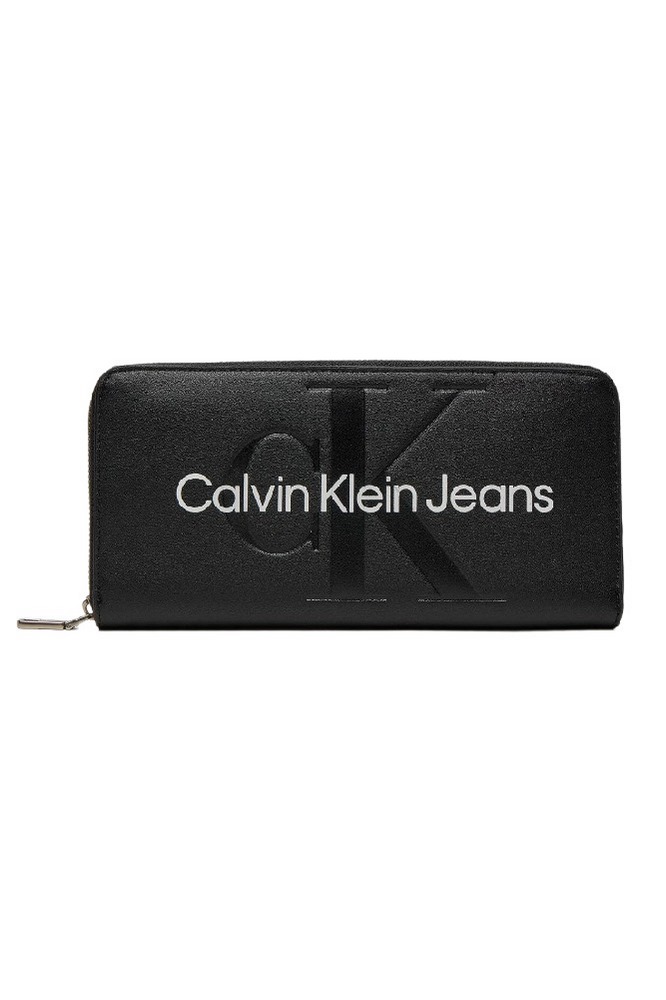 CALVIN KLEIN JEANS SCULPTED MONO WALLET ΠΟΡΤΟΦΟΛΙ ΓΥΝΑΙΚΕΙΟ BLACK