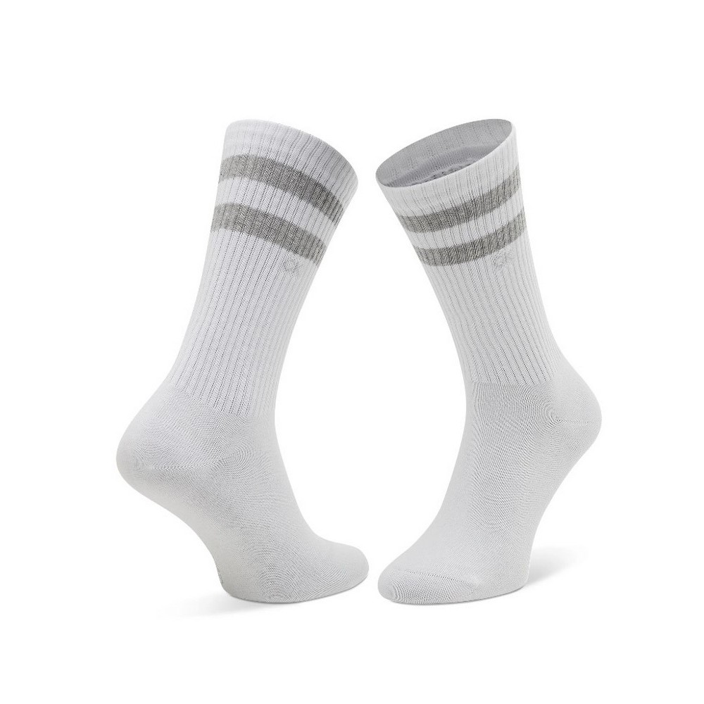 CALVIN KLEIN MEN SOCK 2P STRIPES ΚΑΛΤΣΕΣ ΑΝΔΡΙΚΕΣ WHITE