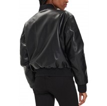 CALVIN KLEIN JEANS FAUX LEATHER BOMBER JACKET ΜΠΟΥΦΑΝ ΓΥΝΑΙΚΕΙΟ BLACK