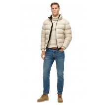 SUPERDRY SDCD SPORTS PUFFER JACKET ΜΠΟΥΦΑΝ ΑΝΔΡΙΚΟ ECRU