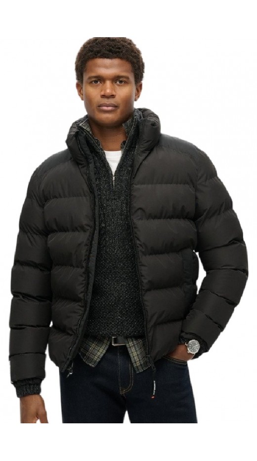 SUPERDRY SDCD SPORTS PUFFER JACKET ΜΠΟΥΦΑΝ ΑΝΔΡΙΚΟ BLACK