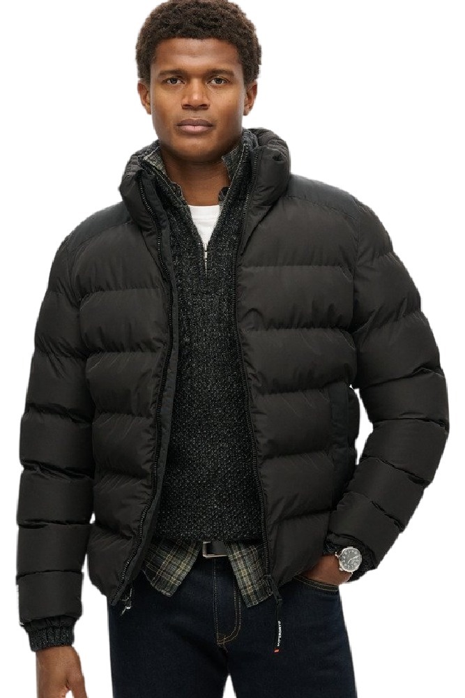 SUPERDRY SDCD SPORTS PUFFER JACKET ΜΠΟΥΦΑΝ ΑΝΔΡΙΚΟ BLACK