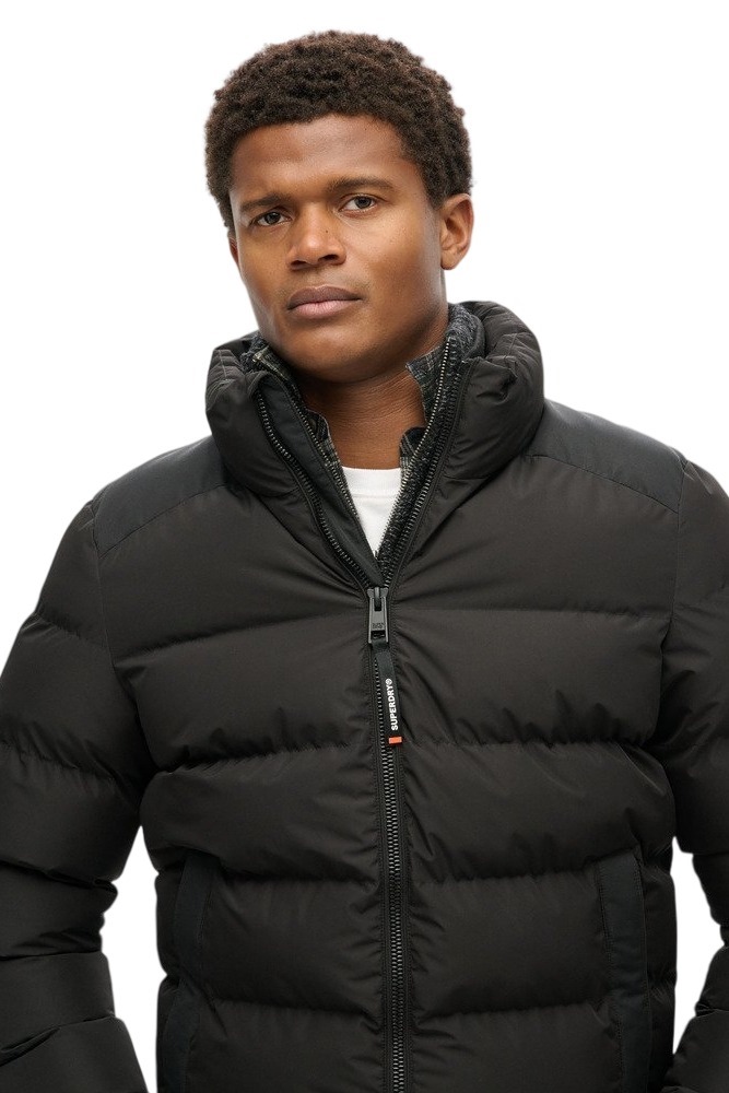 SUPERDRY SDCD SPORTS PUFFER JACKET ΜΠΟΥΦΑΝ ΑΝΔΡΙΚΟ BLACK