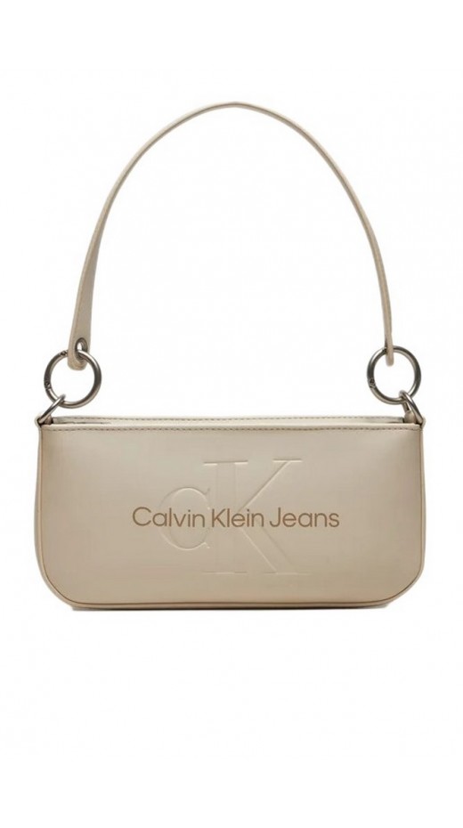 CALVIN KLEIN JEANS SCULPTED SHOULDER ΤΣΑΝΤΑ ΓΥΝΑΙΚΕΙΑ EGGSHELL