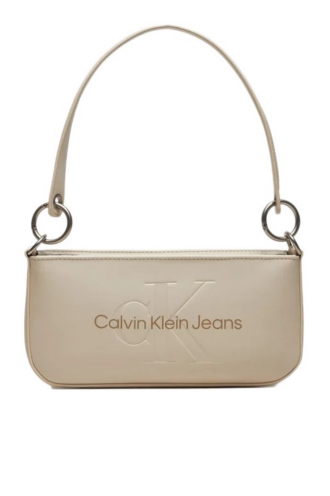 CALVIN KLEIN JEANS SCULPTED SHOULDER ΤΣΑΝΤΑ ΓΥΝΑΙΚΕΙΑ EGGSHELL