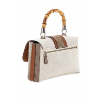 GUESS CANVAS II SMALL TOTE - GU7372 ΤΣΑΝΤΑ ΓΥΝΑΙΚΕΙΑ ECRU