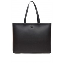 CALVIN KLEIN JEANS MINIMAL MONOGRAM SLIM TOTE34 ΤΣΑΝΤΑ ΓΥΝΑΙΚΕΙΑ BLACK