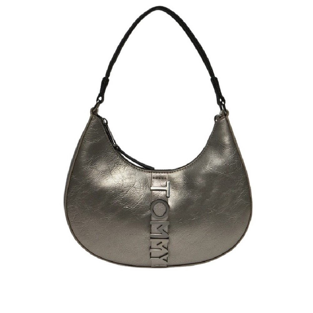 TOMMY JEANS CITY BOLD SHOULDER ΤΣΑΝΤΑ ΓΥΝΑΙΚΕΙΑ SILVER