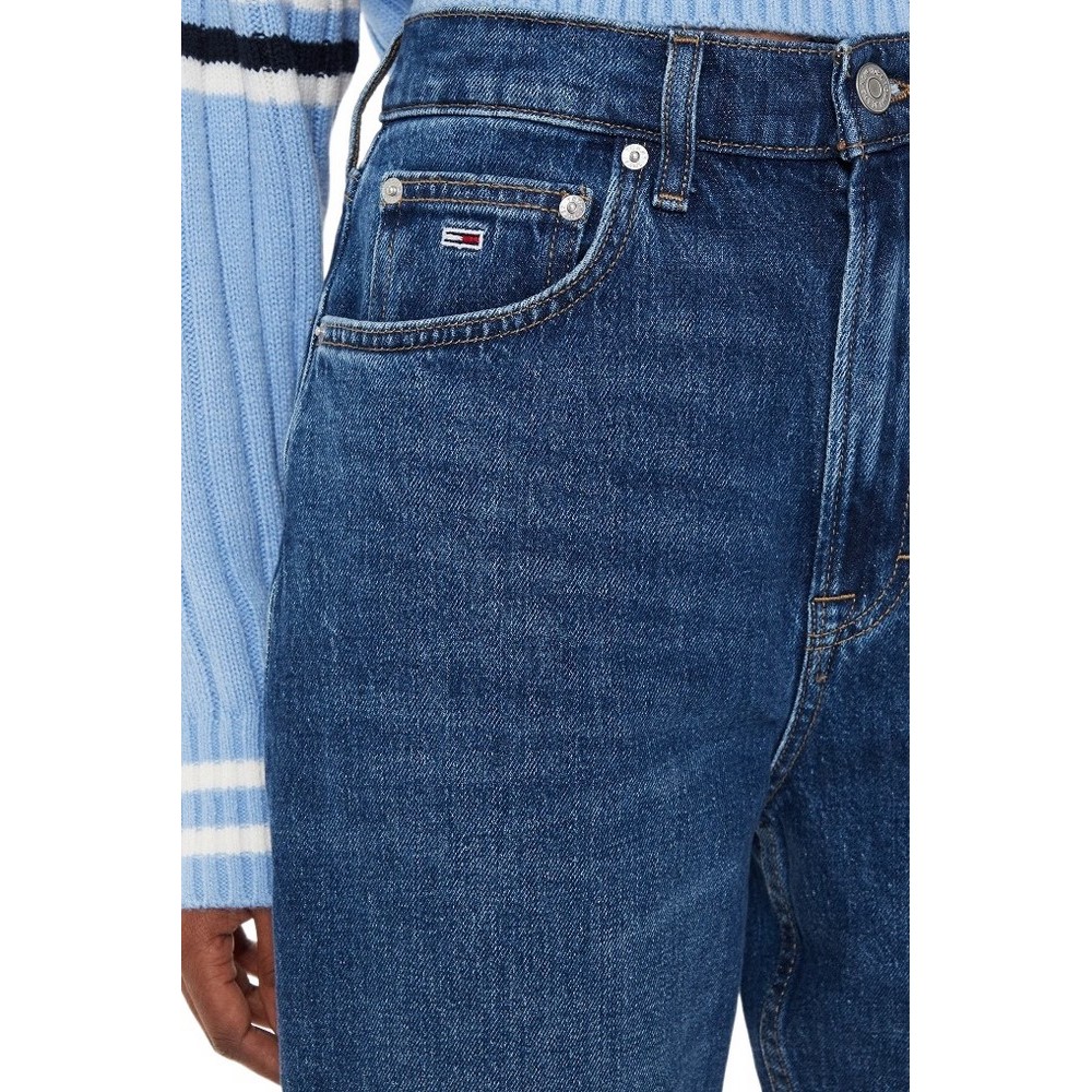 TOMMY JEANS MOM JEAN ΠΑΝΤΕΛΟΝΙ ΓΥΝΑΙΚΕΙΟ BLUΕ DENIM