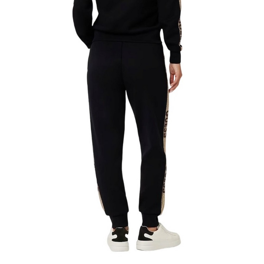 GUESS STUDS LOGO SWEATPANTS ΠΑΝΤΕΛΟΝΙ ΦΟΡΜΑ ΓΥΝΑΙΚΕΙΟ BLACK