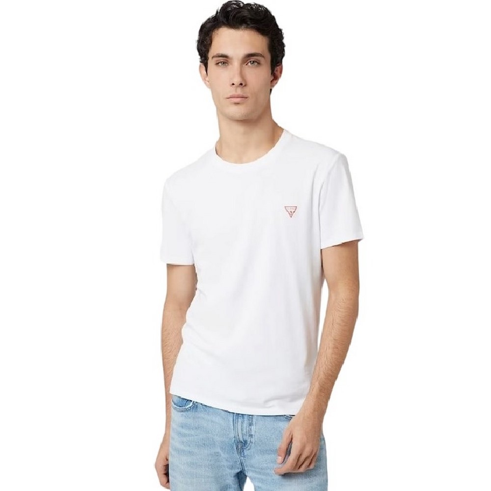 GUESS CORE TEE M2YI24J1314 T-SHIRT ΜΠΛΟΥΖΑ ΑΝΔΡΙΚΗ WHITE