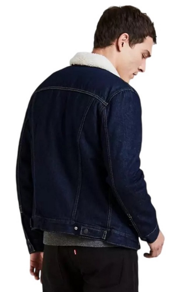 LEVIS TYPE 3 SHERPA TRUCKER 163650084 ΜΠΟΥΦΑΝ ΑΝΔΡΙΚΟ MED INDIGO