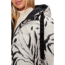 GUESS EMELIE REVERSIBLE PU ΜΠΟΥΦΑΝ ΓΥΝΑΙΚΕΙΟ ZEBRA PRINT