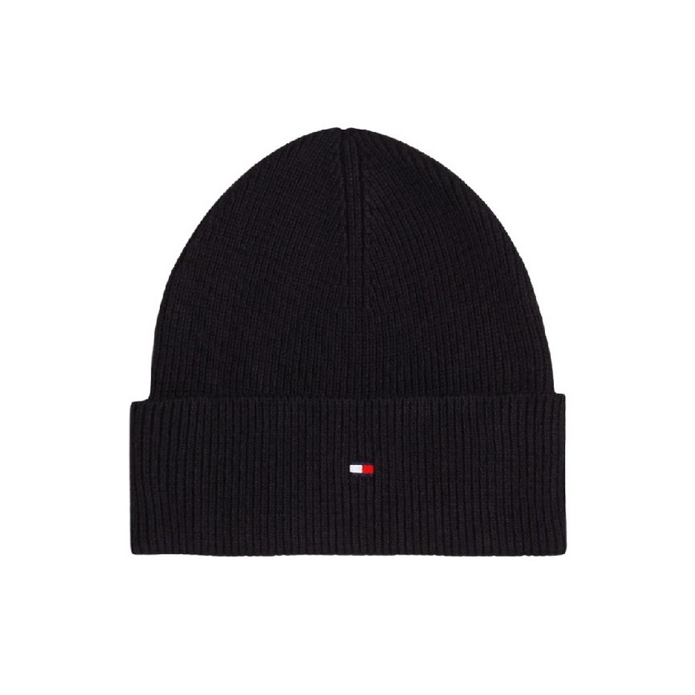 TOMMY HILFIGER ESSENTIAL FLAG BEANIE ΣΚΟΥΦΟΣ ΓΥΝΑΙΚΕΙΟΣ BLACK