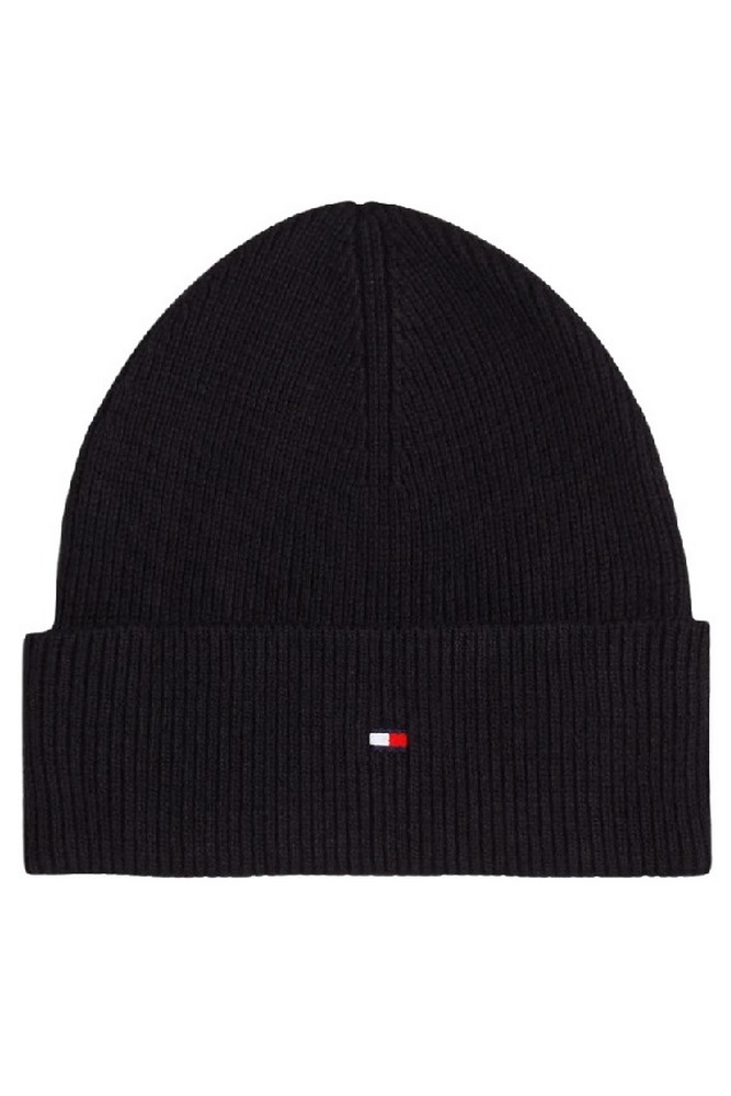 TOMMY HILFIGER ESSENTIAL FLAG BEANIE ΣΚΟΥΦΟΣ ΓΥΝΑΙΚΕΙΟΣ BLACK