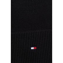 TOMMY HILFIGER ESSENTIAL FLAG BEANIE ΣΚΟΥΦΟΣ ΓΥΝΑΙΚΕΙΟΣ BLACK