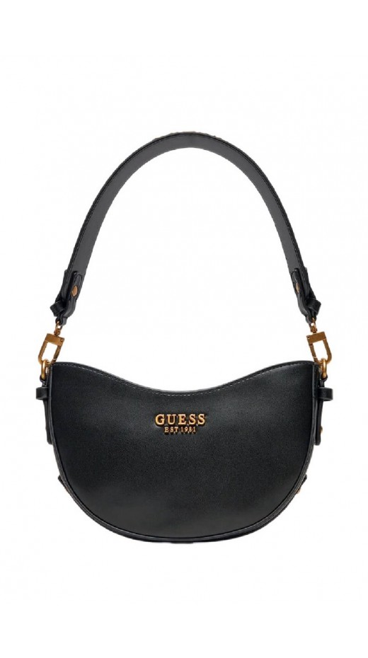 GUESS SARITA TOP ZIP SHOULDER BAG ΤΣΑΝΤΑ ΓΥΝΑΙΚΕΙΑ BLACK