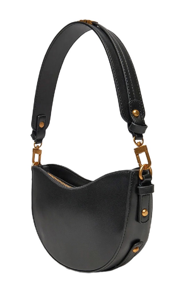 GUESS SARITA TOP ZIP SHOULDER BAG ΤΣΑΝΤΑ ΓΥΝΑΙΚΕΙΑ BLACK