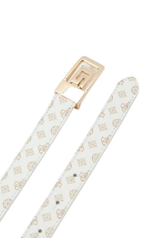 GUESS ARLN LG RE & ADJ PANT BELT H20 ΖΩΝΗ ΓΥΝΑΙΚΕΙΑ WHITE