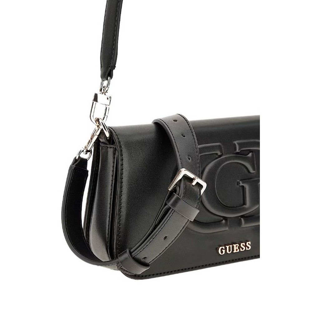 GUESS ECO MIETTA FLAP SHOU ΤΣΑΝΤΑ ΓΥΝΑΙΚΕΙΑ BLACK